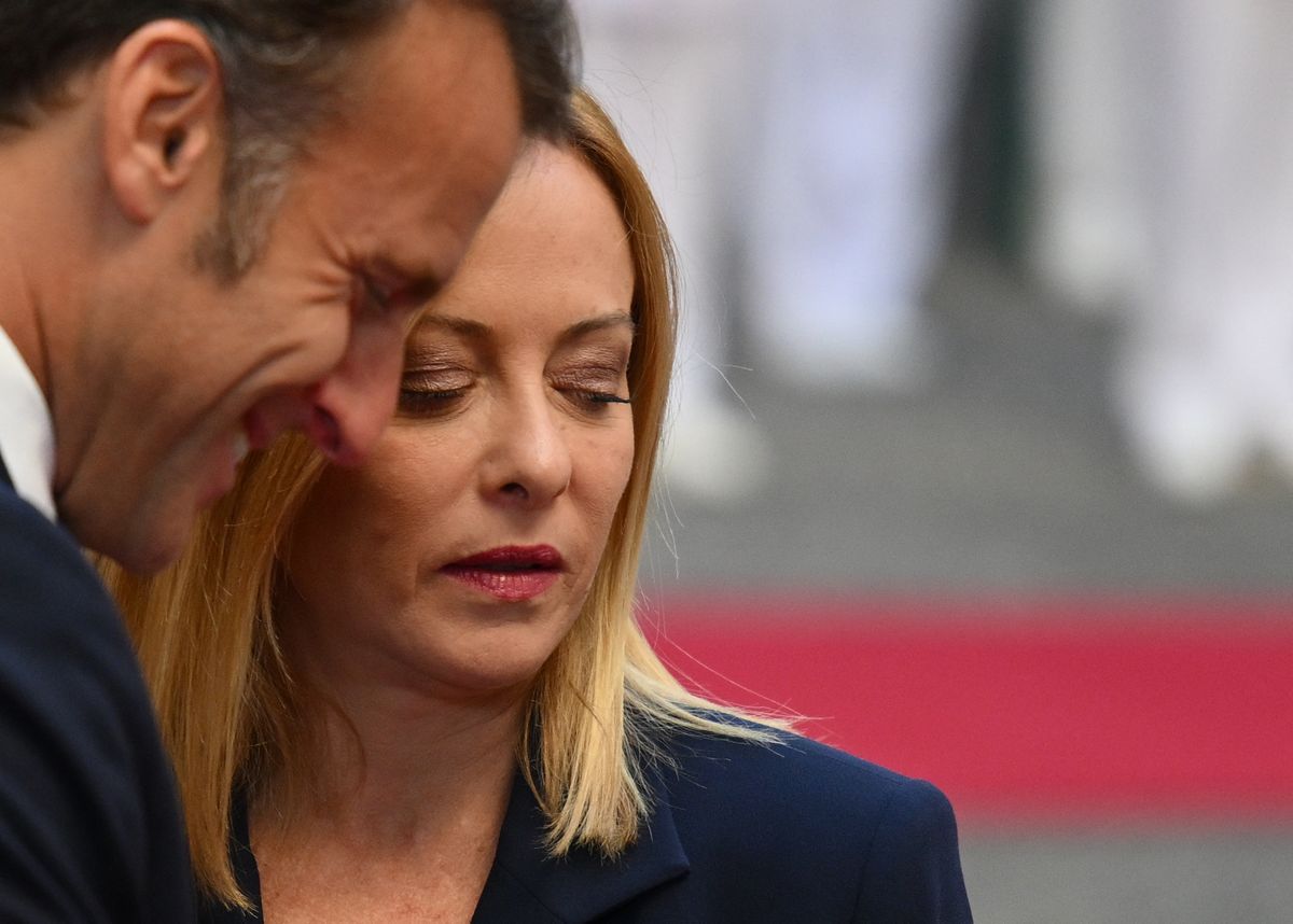 Bármit is mondott Macron, Melonit nem nyűgözte le